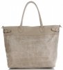 Kožené kabelka shopper bag Vittoria Gotti zemitá V691622